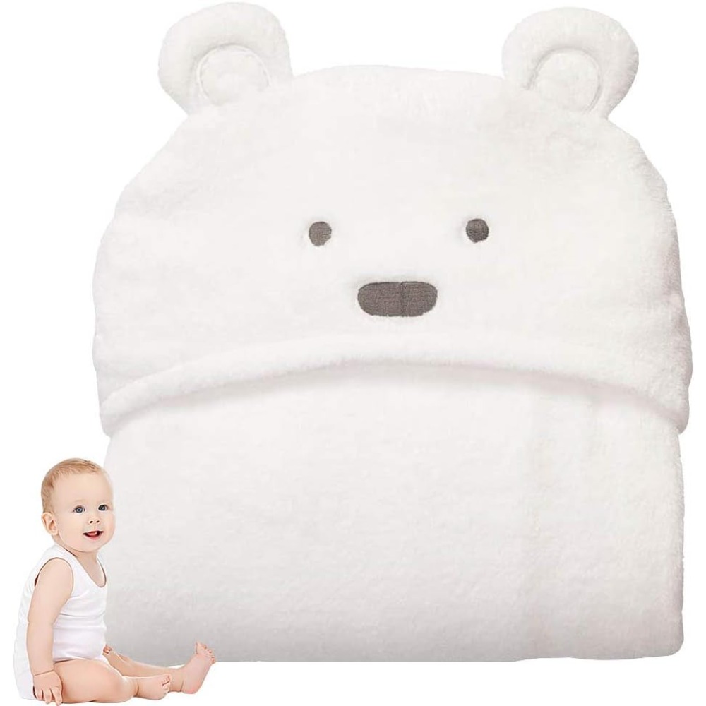 Baby Nursery Unisex - Sevimli Ayı Kapşonlu Havlu Çocuklar için