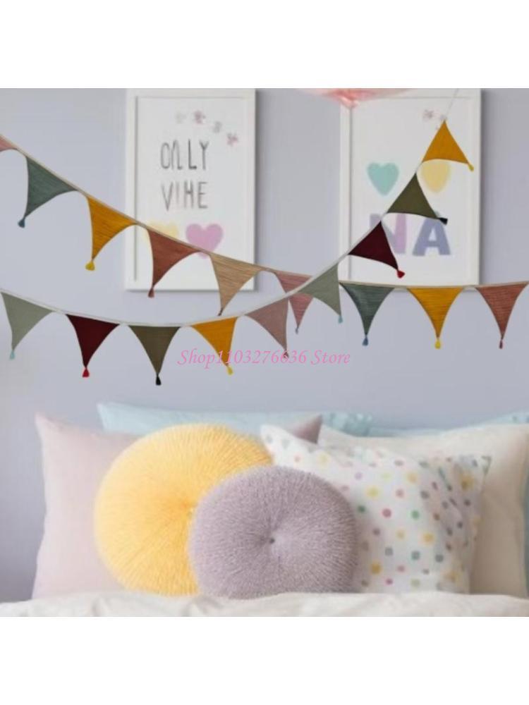 Baby Nursery Bunting - R6FD Nefes Şeker Renkli Kreş Kuşu