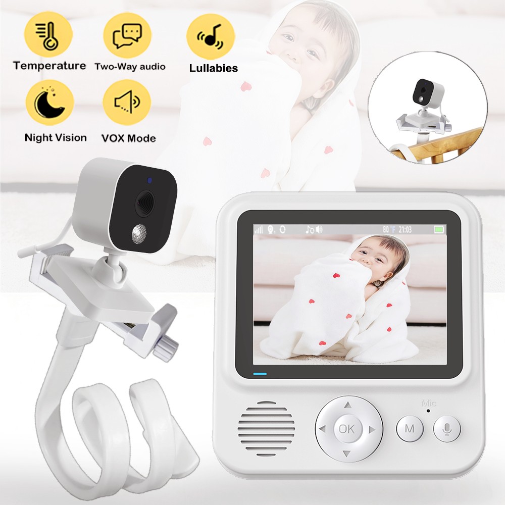 Wearable Baby Monitor - 2.8 İnç Kablosuz Bebek Monitörü, Anne