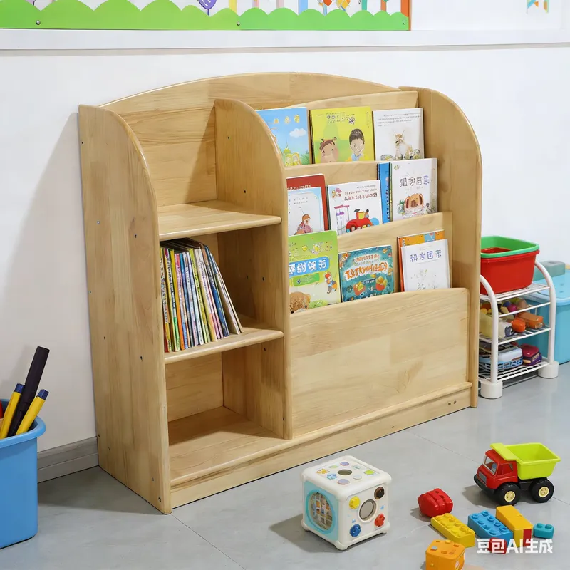 Baby Nursery Organizer - Masif Ahşap Çocuk Depolama Dolabı Bebek