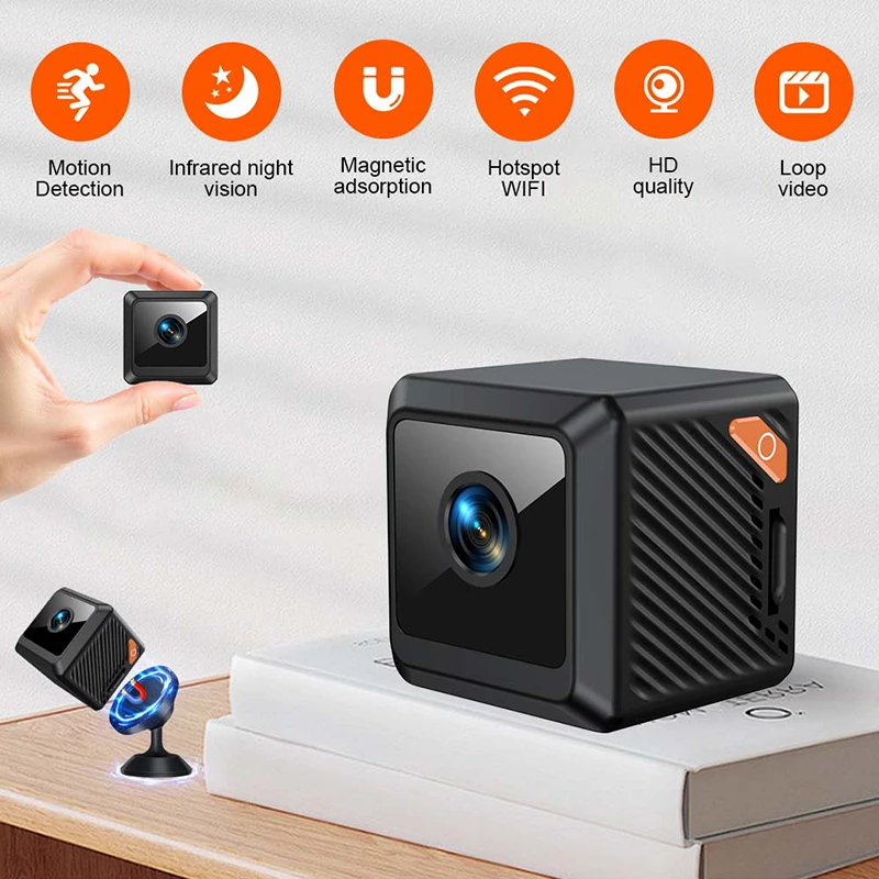 Wearable Baby Monitor - Mini Kamera Güçlü Manyetik 4K Kablosuz