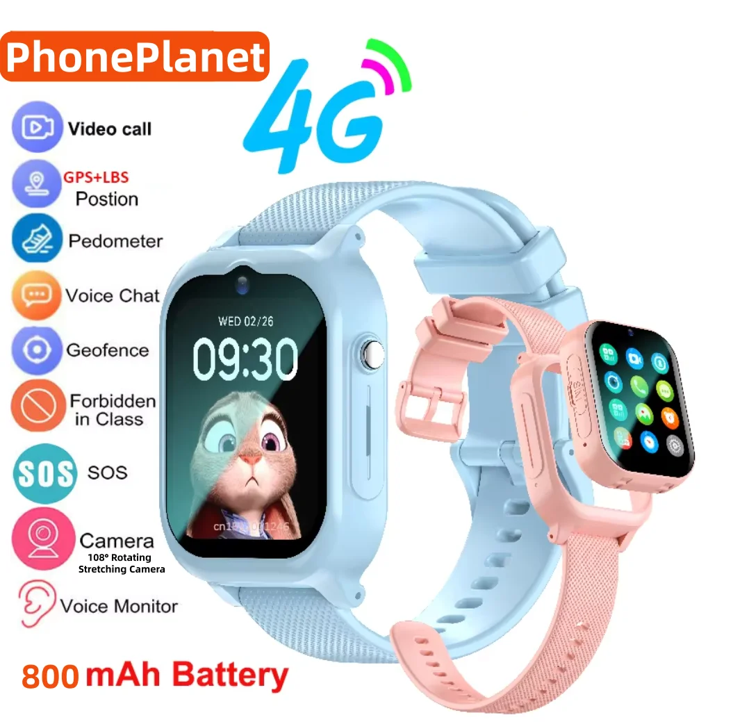 Wearable Baby Monitor - 4G GPS'li SOS Görüntülü Arama Özellikli