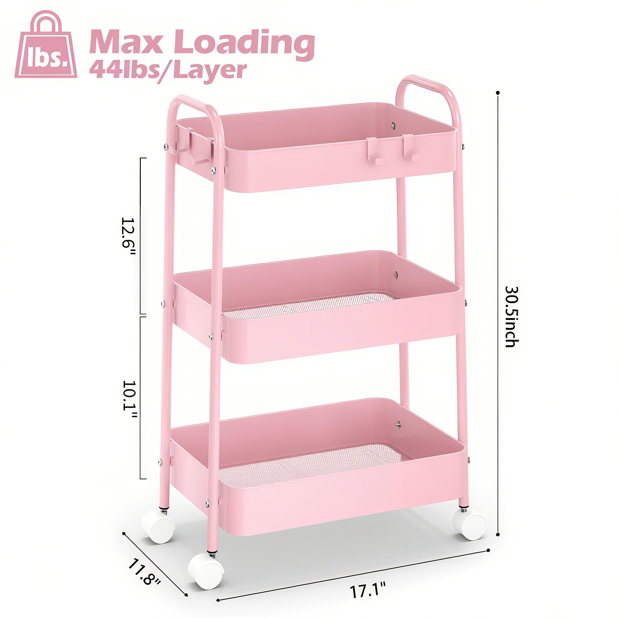 3 Katmanlı Tekerlekli Metal Ar - Baby Nursery Organizer incelemesi ve fiyatı