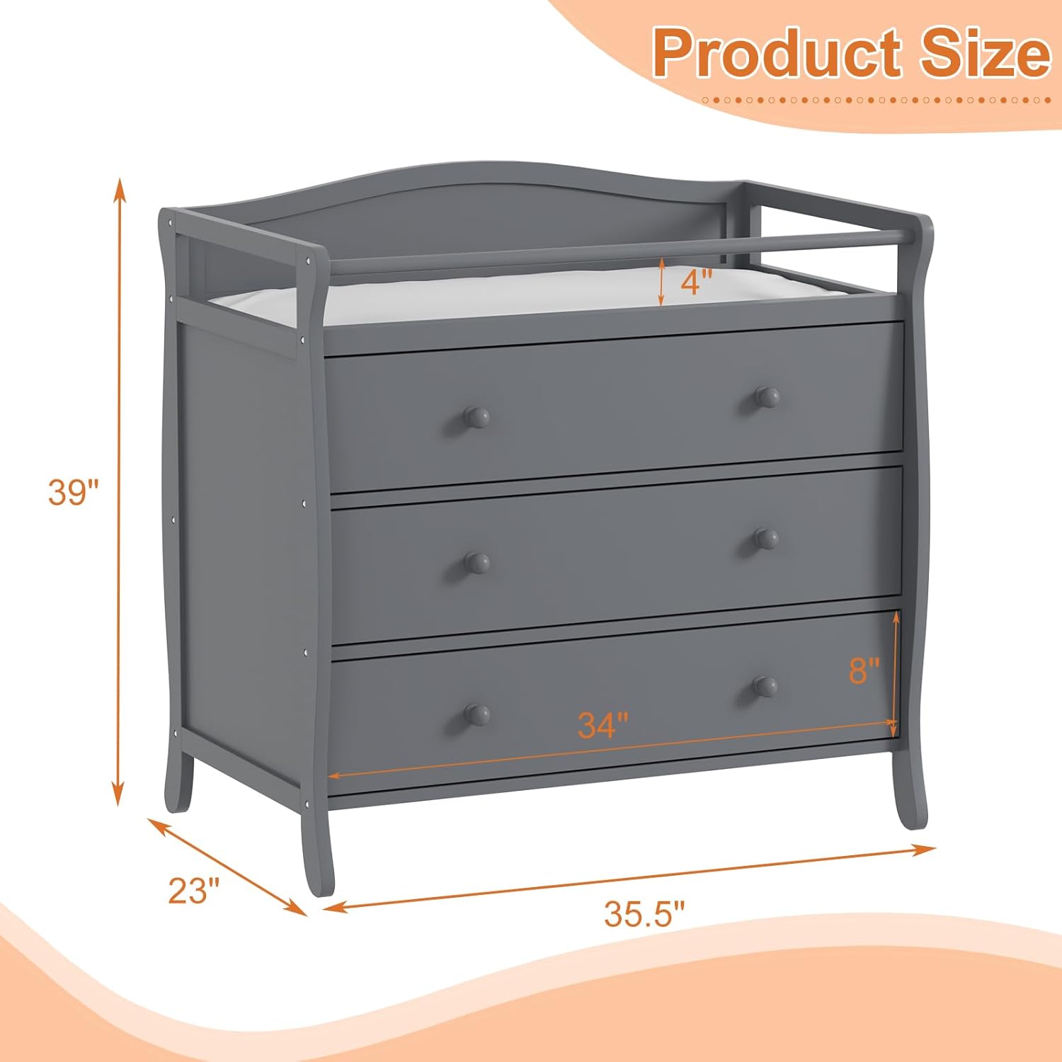 3 Çekmeceli Bebek Alt Değiştir - Baby Nursery Unisex incelemesi ve fiyatı
