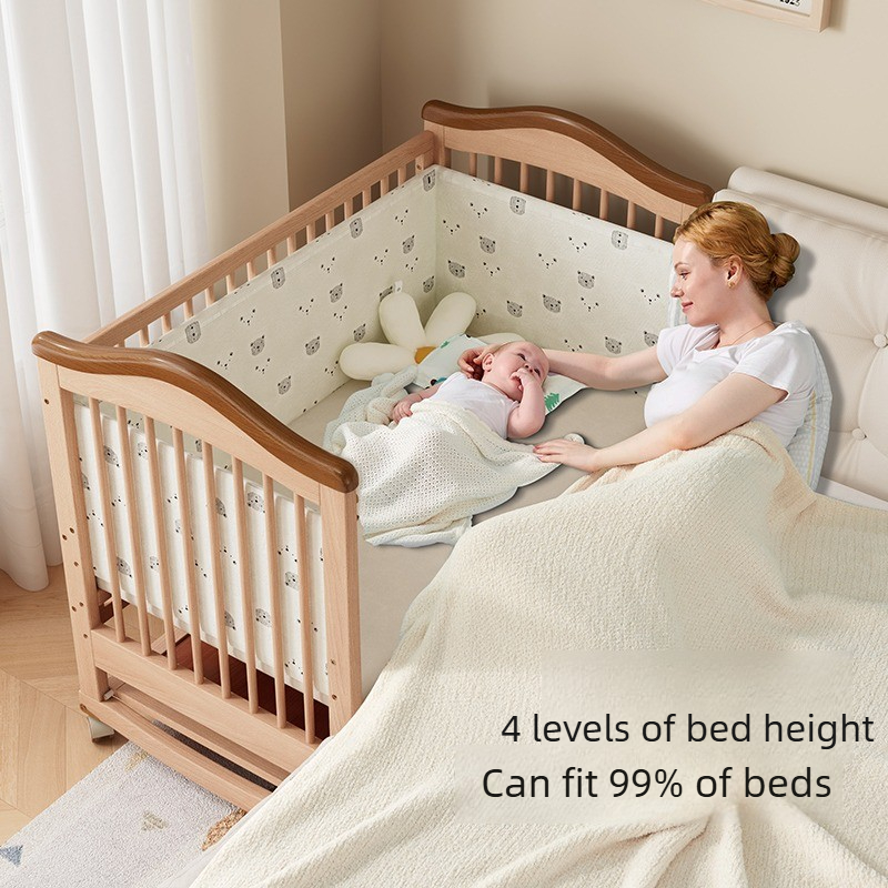 Masif Ahşap Bebek Karyolası Ay - Convertible Crib Set incelemesi ve fiyatı