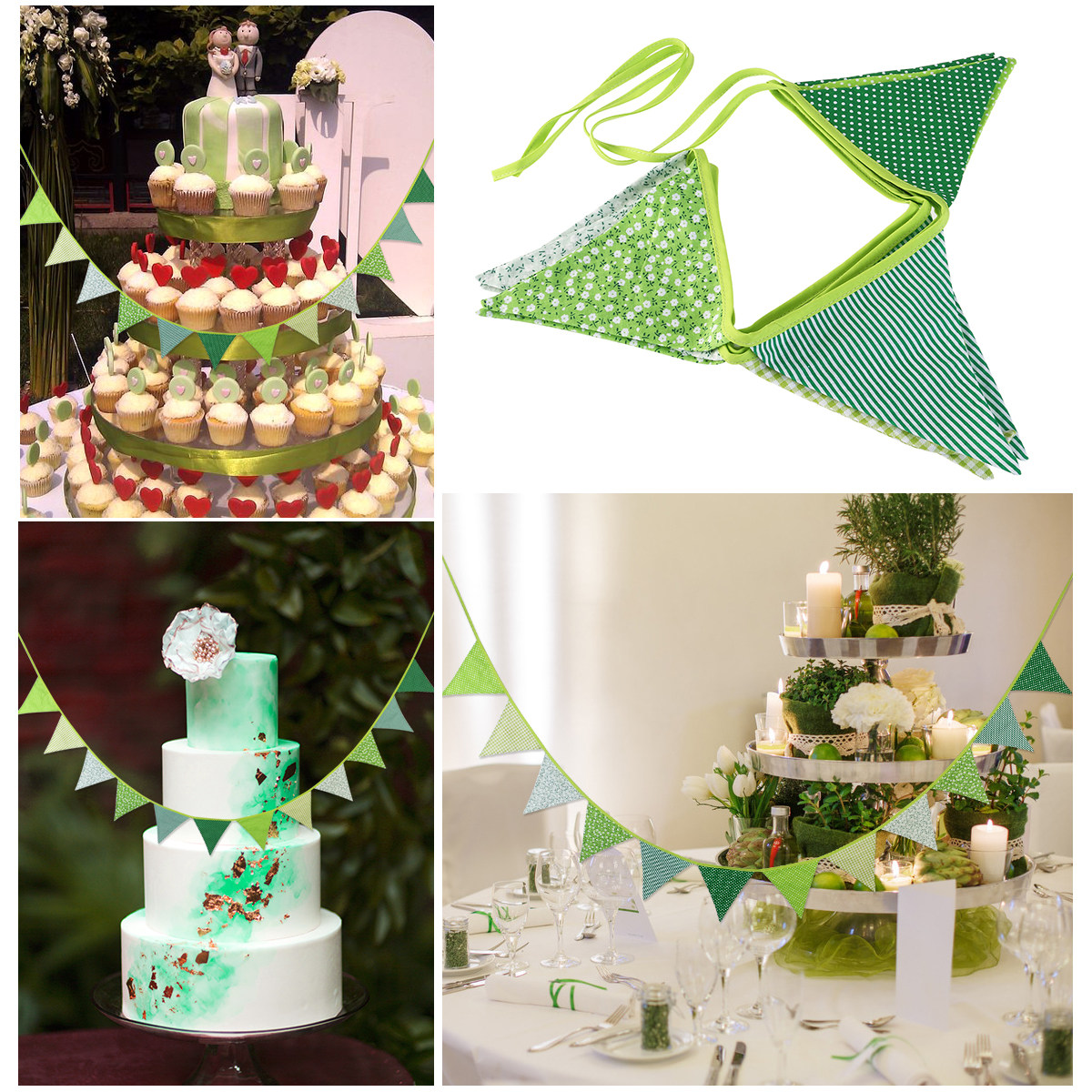 12 adet çift taraflı pamuk üçg - Baby Nursery Bunting incelemesi ve fiyatı