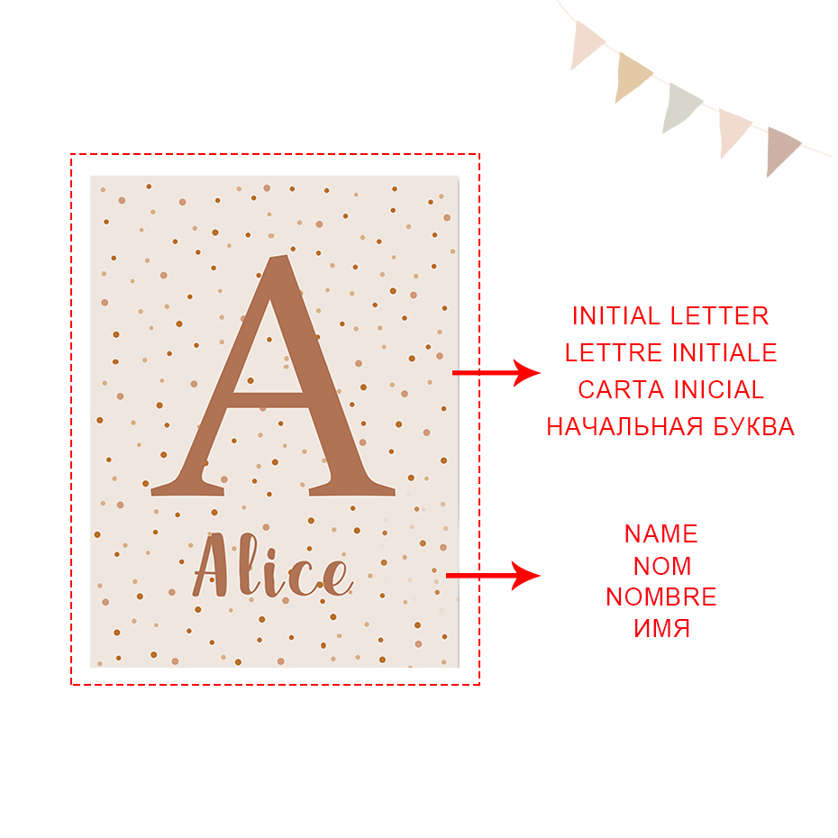 Soyut güneş gökkuşağı özel beb - Baby Name Wall Art incelemesi ve fiyatı