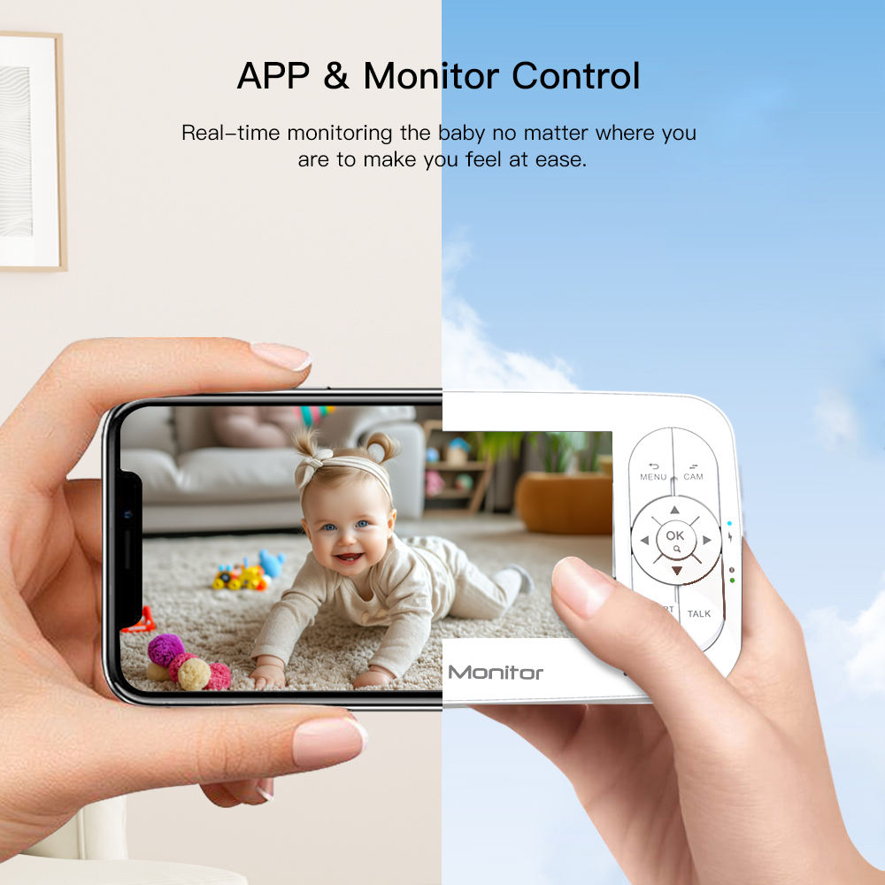 5 inç 2MP 1080P APP Uzaktan Ku - Wearable Baby Monitor incelemesi ve fiyatı