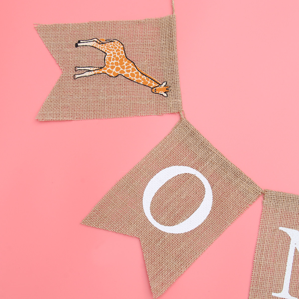 Zürafa Keten Afiş Tek Baskılı  - Baby Nursery Bunting incelemesi ve fiyatı