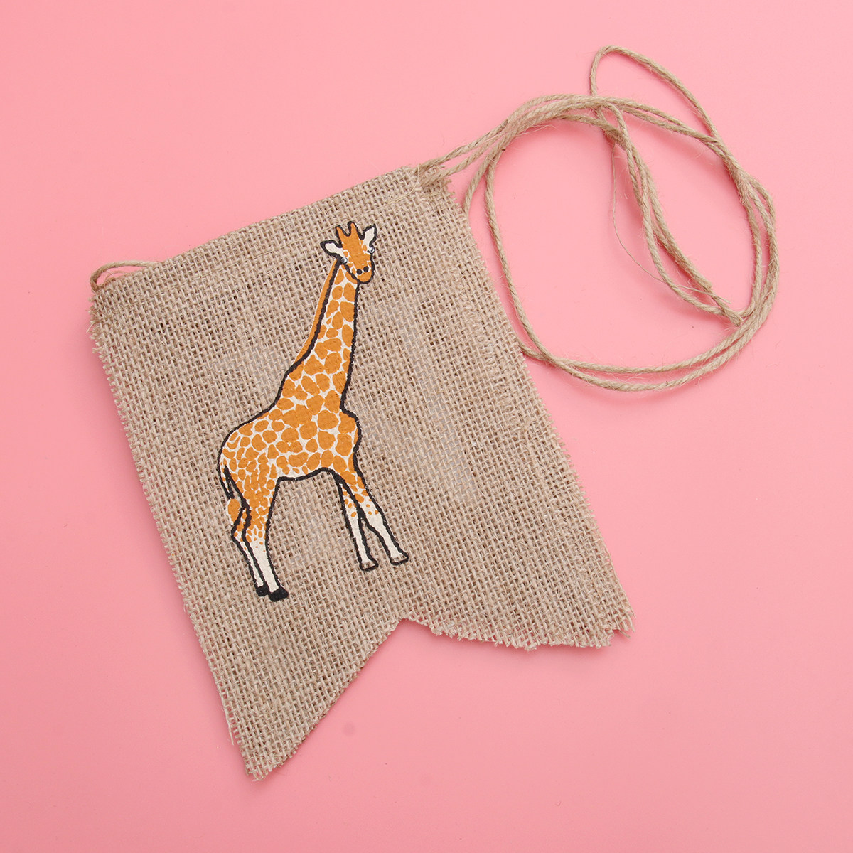 Zürafa Keten Afiş Tek Baskılı  - Baby Nursery Bunting incelemesi ve fiyatı