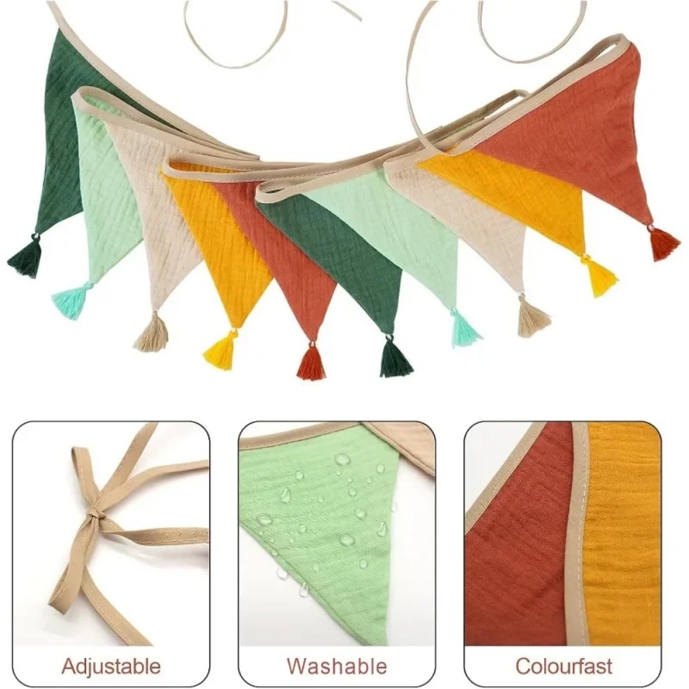 10 adet kumaş bayrak afişler ç - Baby Nursery Bunting incelemesi ve fiyatı