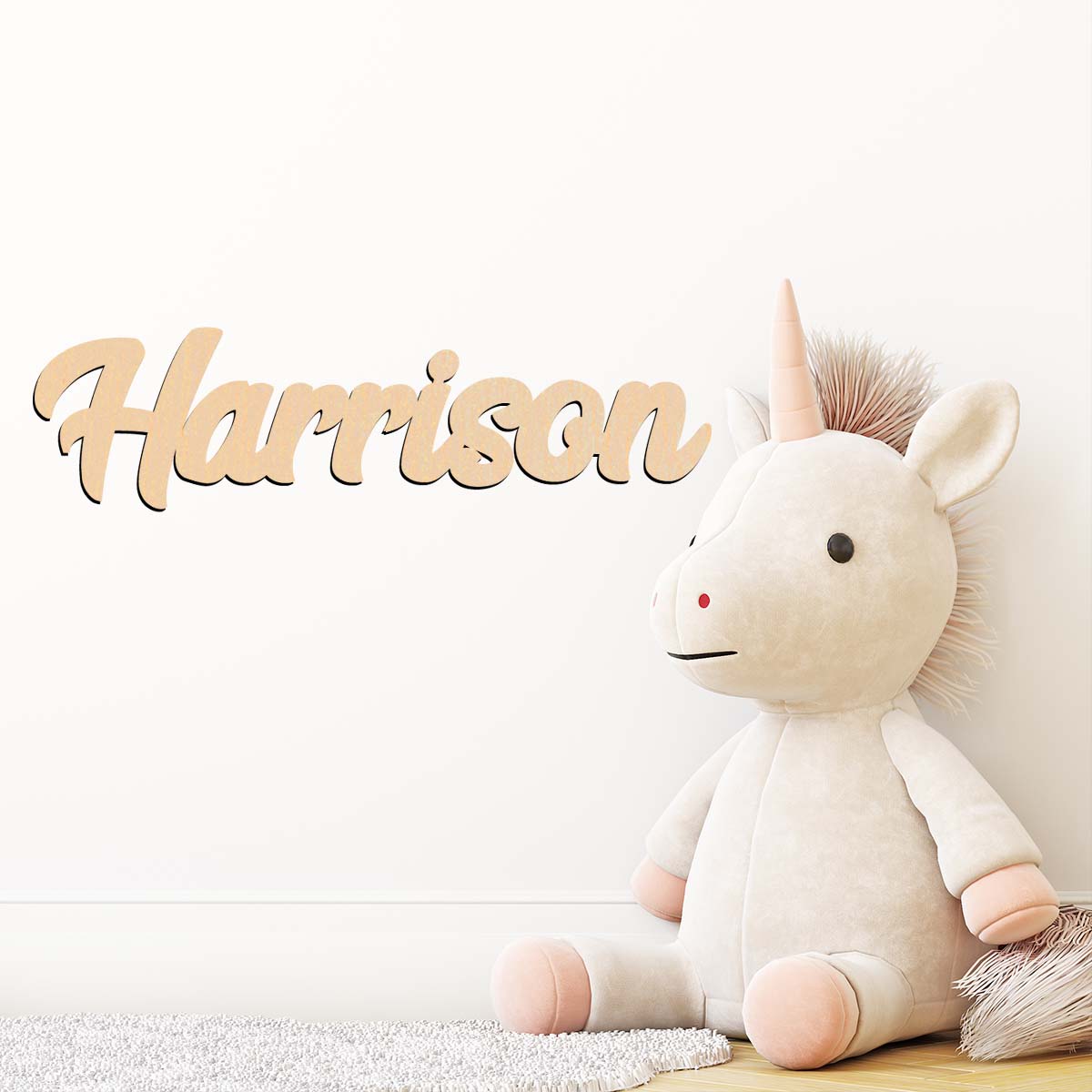 Geometrik çizgili özel ahşap i - Baby Name Wall Art incelemesi ve fiyatı